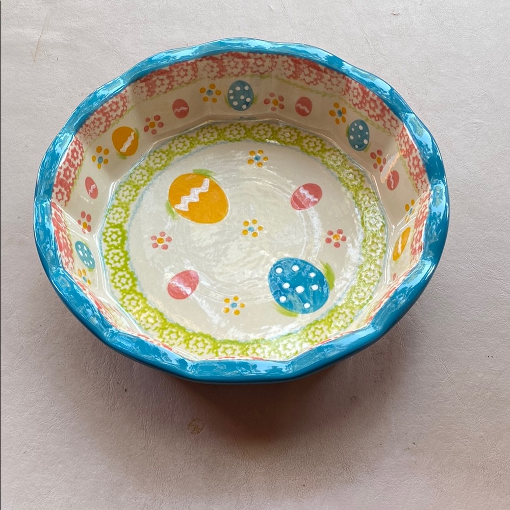 Colorful Easter Egg Decorative Bowl
